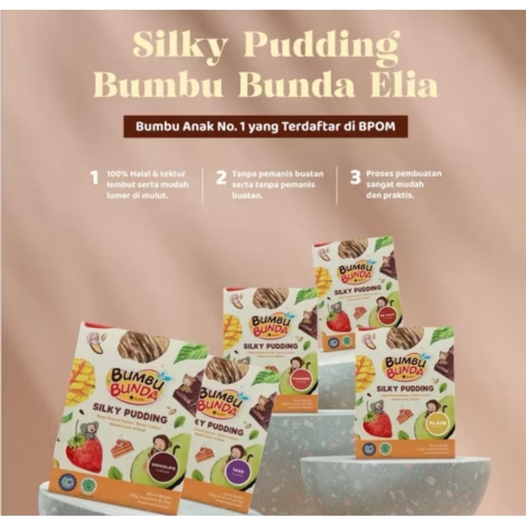 

Silky Puding/Bunda elia/Puding Mpasi 100g