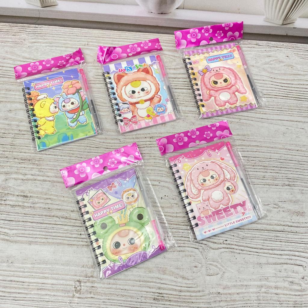 

BUKU SPIRAL A7 BABY THREE DAPAT 1 PULPEN BUKU TULIS KEBUTUHAN ANAK SEOLAH BUKU LUCU IMUT IMPORT TERMURA NOTEBOOK
