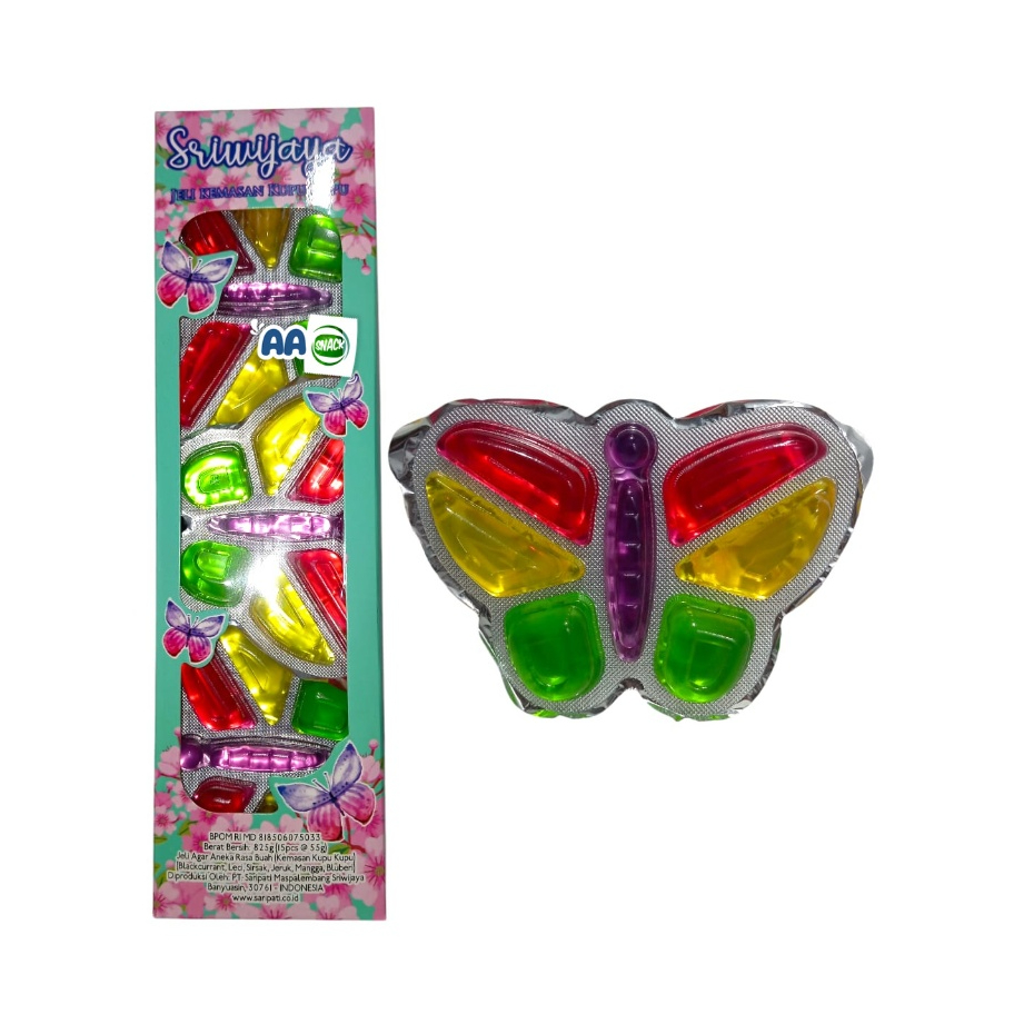 

SRIWIJAYA JELLY KUPU KUPU ISI 15