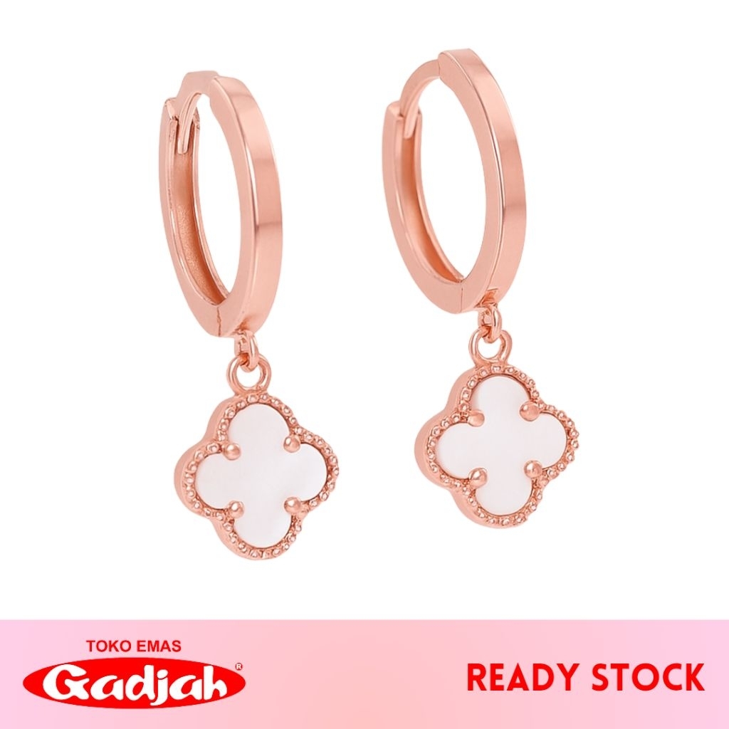 Anting Emas Jepret Bulat Polos VC - Toko Emas Gadjah