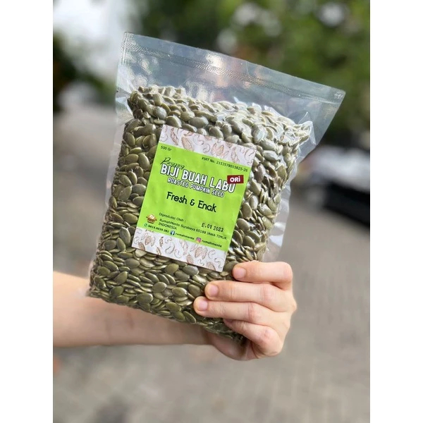 

Pumpkin Seed Biji Labu Panggang Original / Plain Sehat Bergizi Tinggi Protein Bebas Garam Tanpa MSG