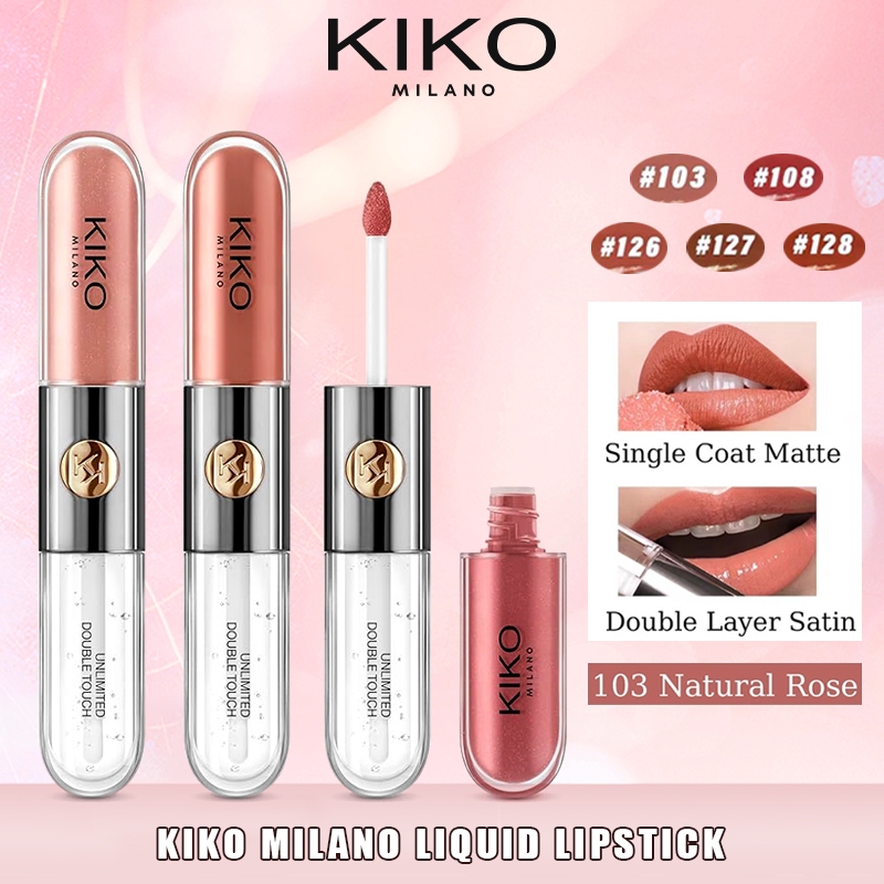 KIKO Lip gloss/Kiko Milano Liquid lipstick 6ml/Kiko Milano Minshzee Double Lip Gloss Fog Matte 2 in 