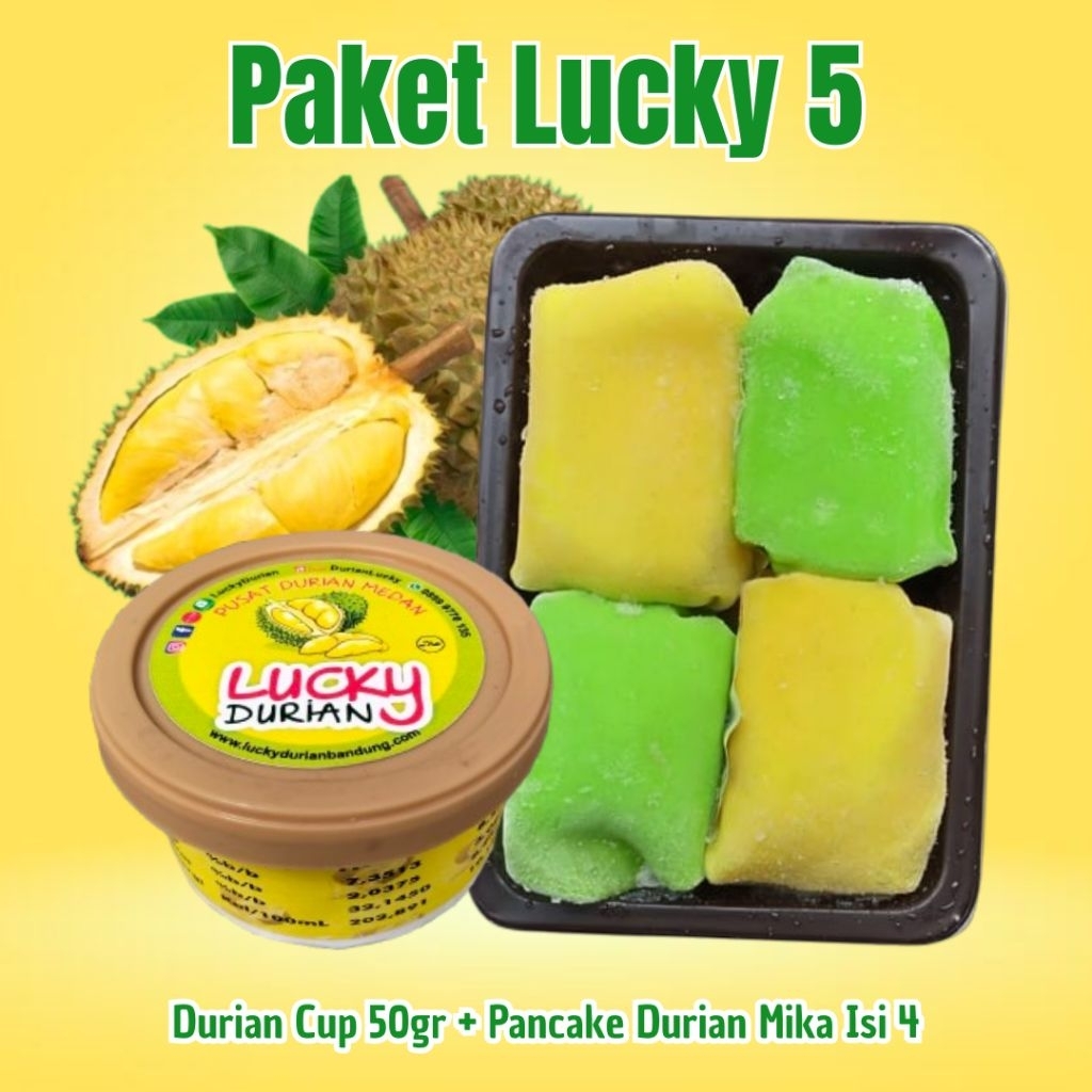 

PROMO PAKET LUCKY 5 (DURIAN)