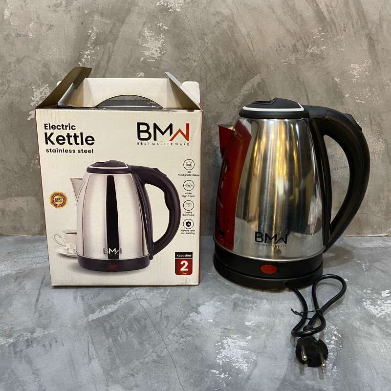 TEKO LISTRIK BMW STAINLESS UKURAN 2 LITER / Teko Listrik