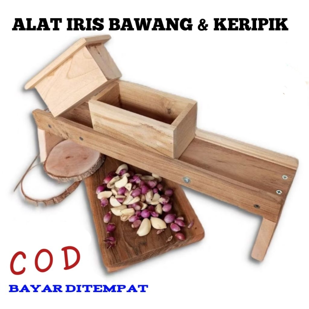 Pasah Bawang Merah Kayu Jati Asli – PASAH KERIPIK PASAH PISANG Alat Serut Tradisional Awet & Tajam