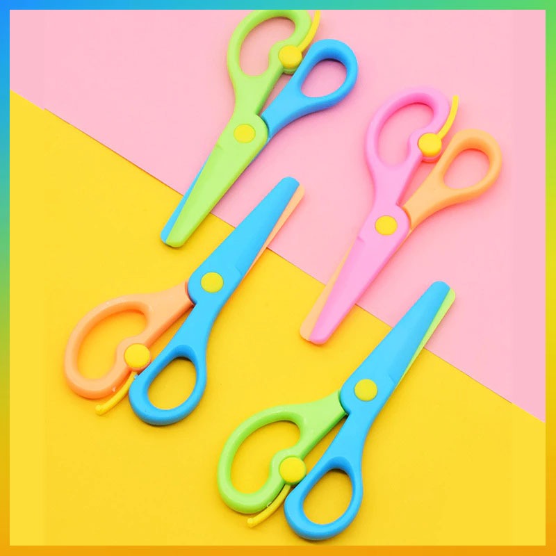 

Gunting Kertas Anak Warna Karakter Polos Ujung Bulat Tumpul Safety Plastic Rounded Scissors Kids Safe / Alat Pemotong Kertas Buku Origami Bahan Plastik / Gunting Kertas Colorfull Aman Untuk Anak / Perlengkapan ATK Sekolah Anak TK SD Kantor Katam