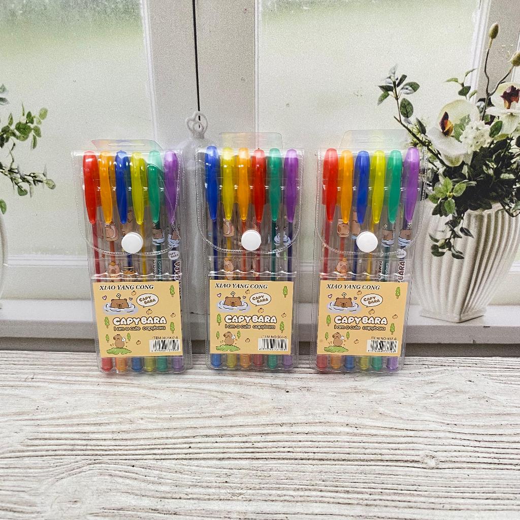 

PULPEN WARNA WARNI 1 SET ISI 6 PCS CAPYBARA PGK-1981 / PULPEN WARNA WARNI CAPYBARA COKELAT LUCU TERMURAH ISI 6PCS PULPEN BISA COD