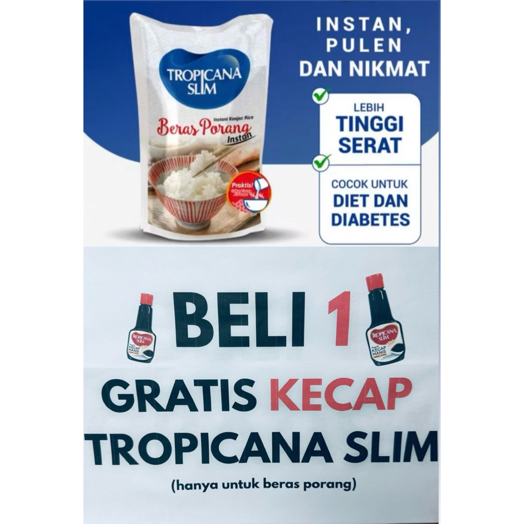 

Tropicana Slim Beras Porang Instan konjac Rice exd 2026