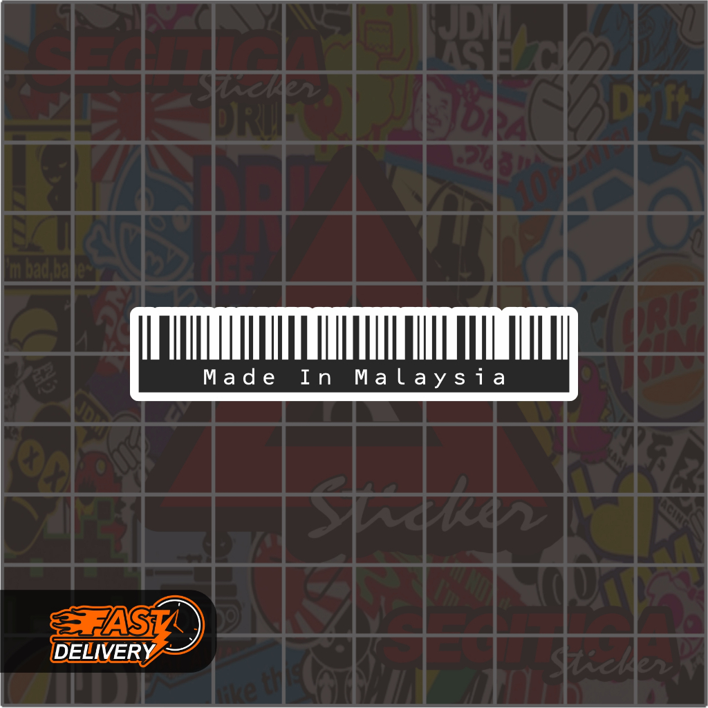 

Sticker Made In Malaysia V2 Ukuran 9.5 x 2 Cm