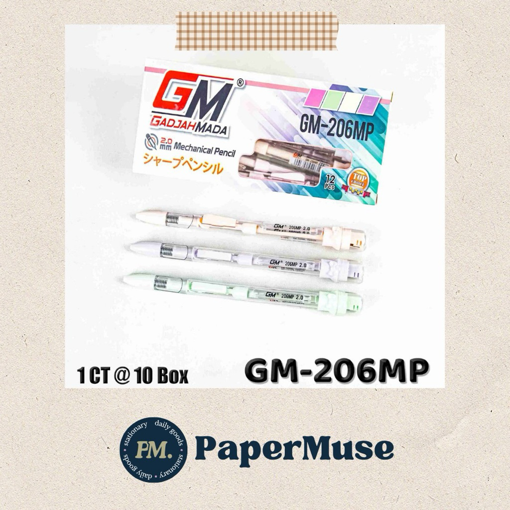 

Pensil Mekanik GM-206 MP 2.0mm – Isi 12pcs Pensil Tekan Tebal Nyaman Digunakan