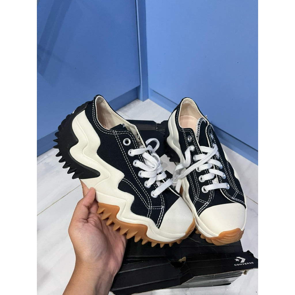 Sepatu women Converse Run Star Motion low hitam ukuran 36 insole 22cm (172895C)