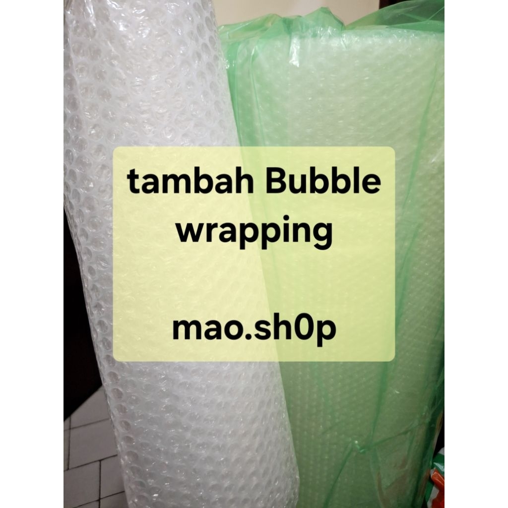 

Bubble Wrap tambahan kemasan paket