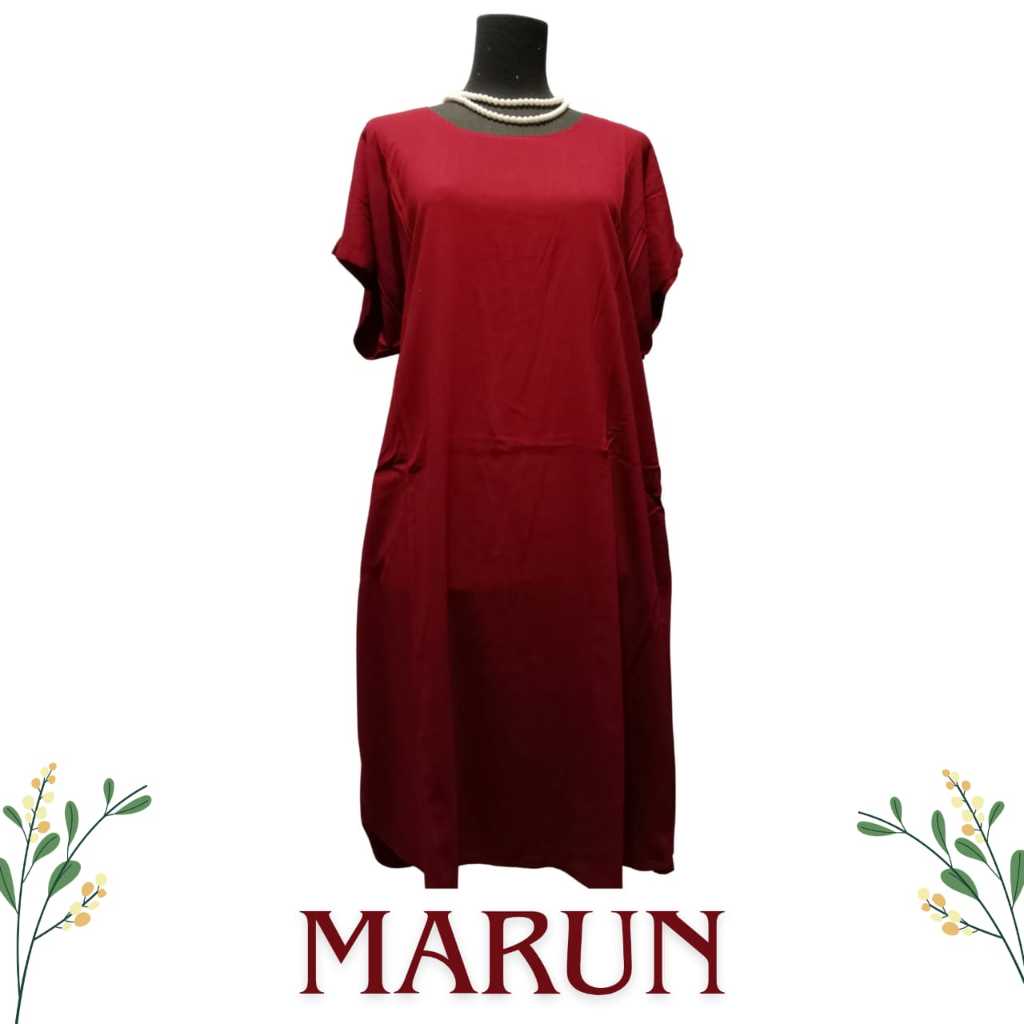 Daster Wanita Rayon Polos Premium Remaja Dan Dewasa Kekinian