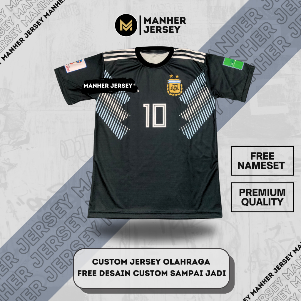 JERSEY ARGENTINA 2018 AWAY FULL PRINTING