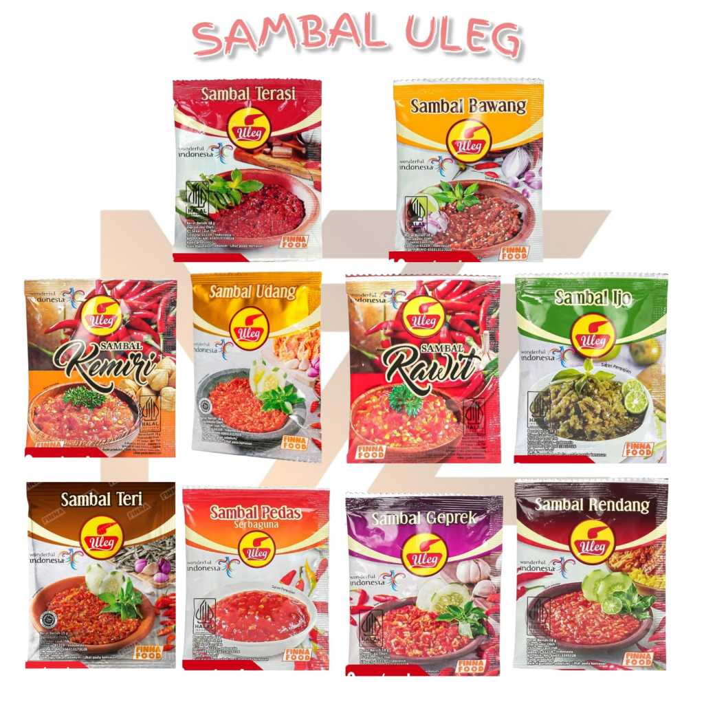 

MTZ- BMB DPR SAMBAL ULEG FINNA SACHET ALL VARIAN (SEMUA RASA) PER 1PCS