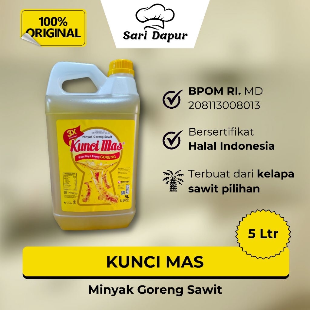 

KUNCI MAS Minyak Goreng Sawit 5 Liter