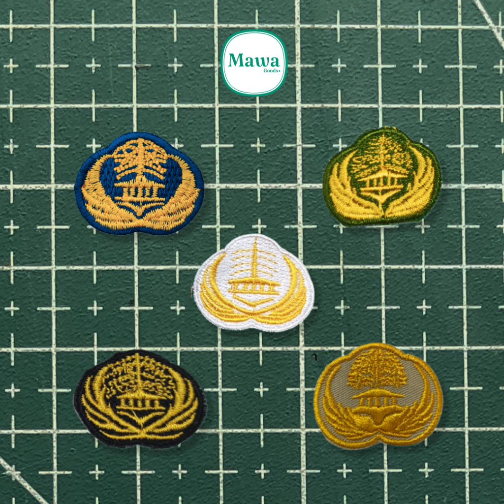 Logo Bordir Korpri Coklat/Khaki / Logo Bordir Korpri Biru / Logo Bordir Korpri Hitam / Logo Bordir K