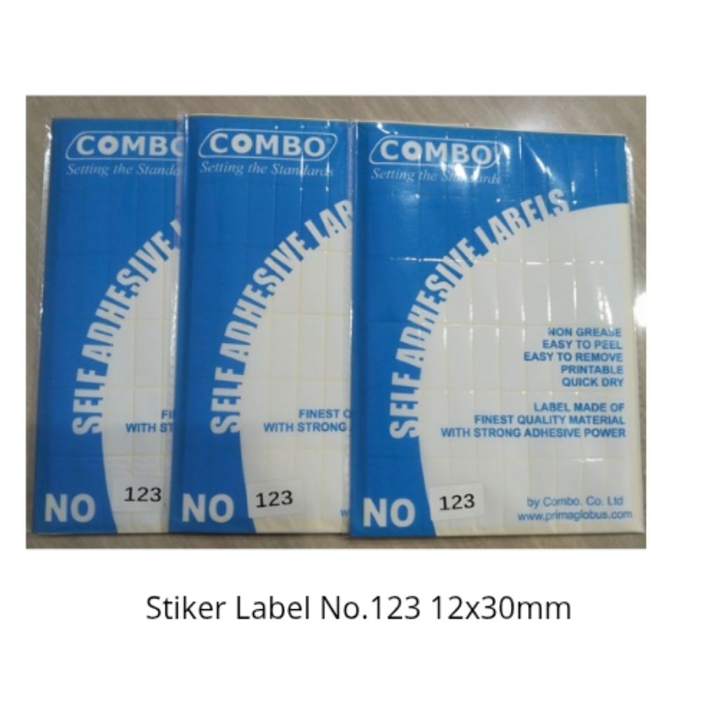 

Stiker Label No.123 12x30mm