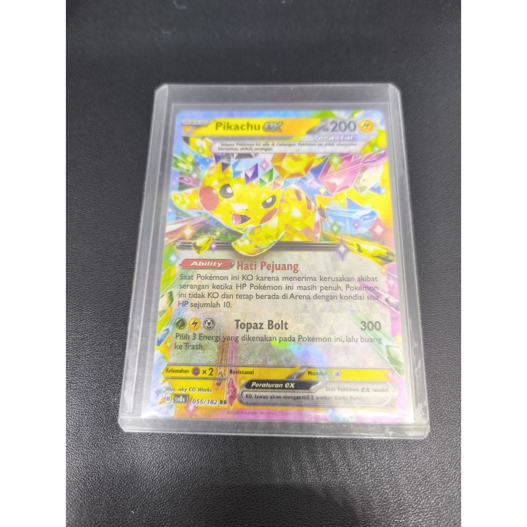 Kartu pokemon Pikachu EX RR original
