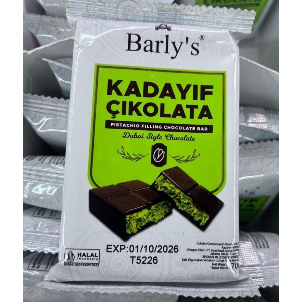

Coklat Dubai Dari Barly's Kadayif Cikolata 70 Grm