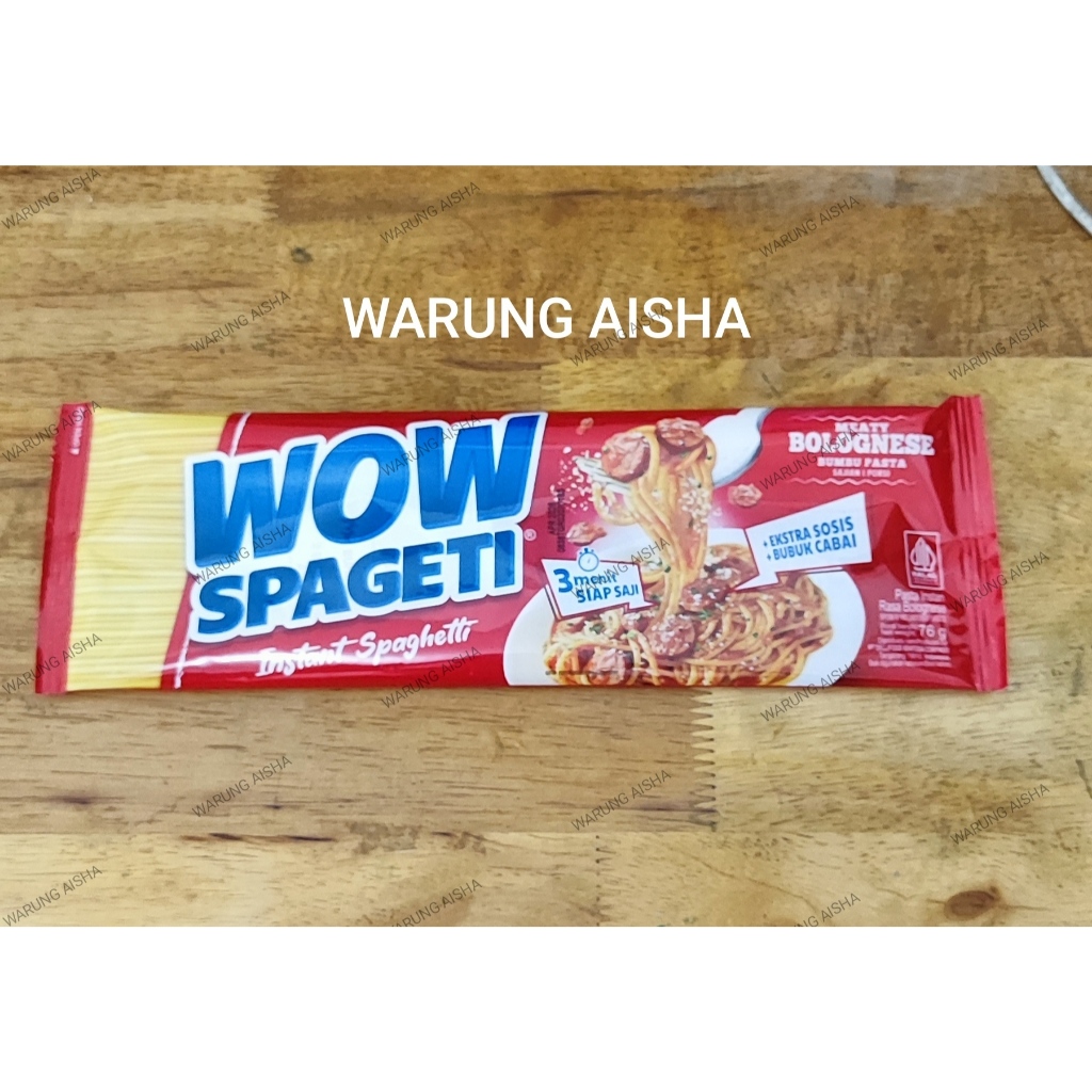 

Spaghetti Instan Wow Spageti Bolognese | Carbonara | Aglio Olio 75 gr