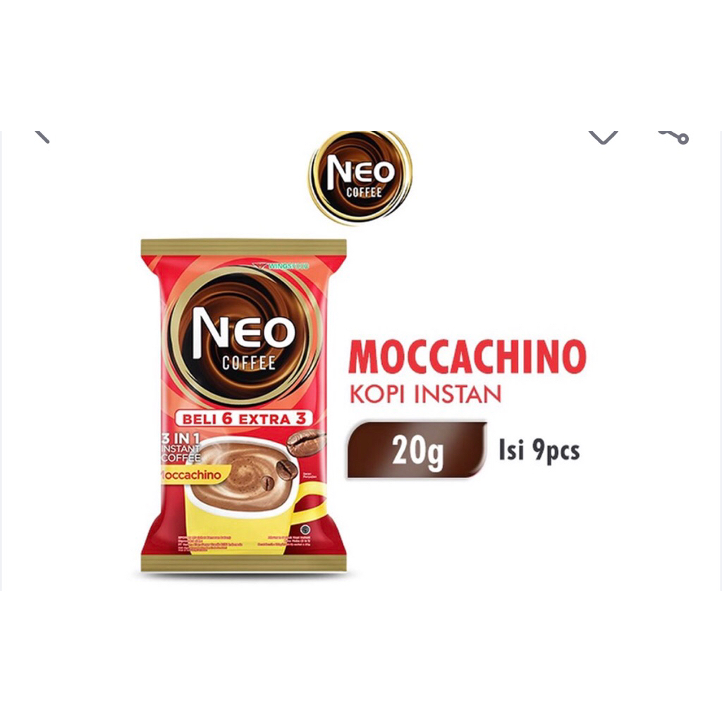 neo caffe kopi Instant bubuk sachet pack isi 9 sachet