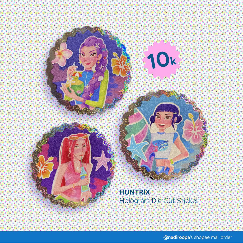 

HUNTRIX Hologram Die Cut Sticker | NADIROOPA