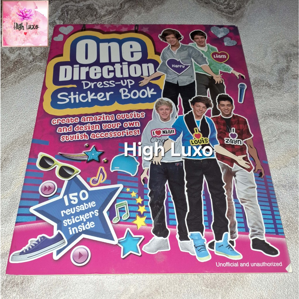 Buku One Direction Dress Up Sticker English Book IMPOR IMPORT ORIGINAL AUTHENTIC BAHASA INGGRIS boyb