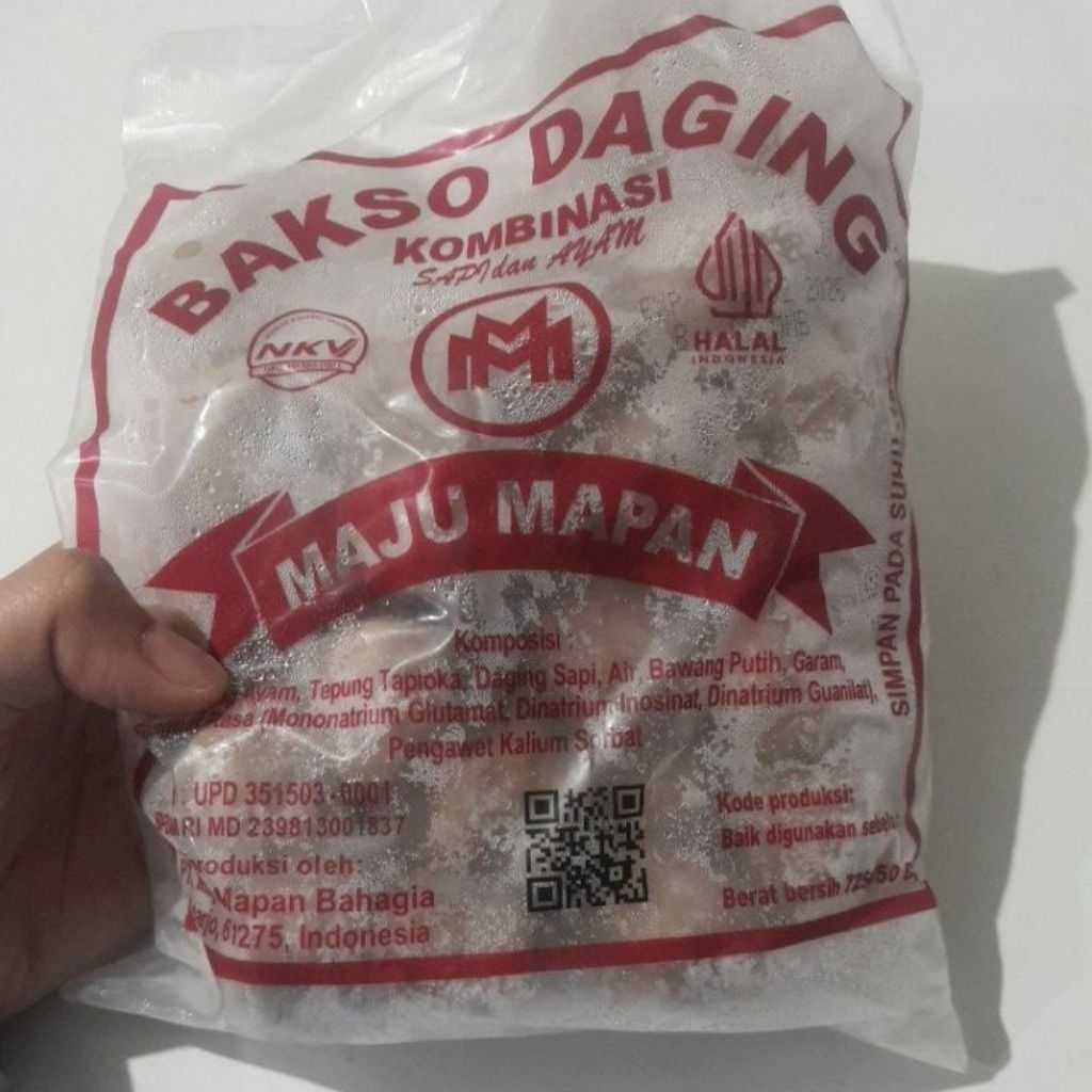 

Bakso Maju Mapan 725gr – Isi 50 | Kombinasi Sapi & Ayam