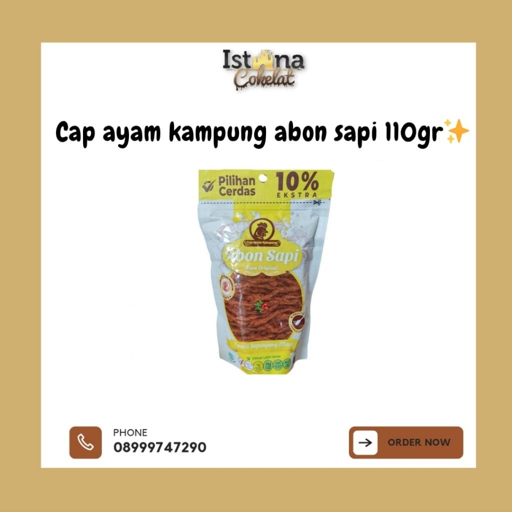 Abon Sapi Cap Ayam Kampung