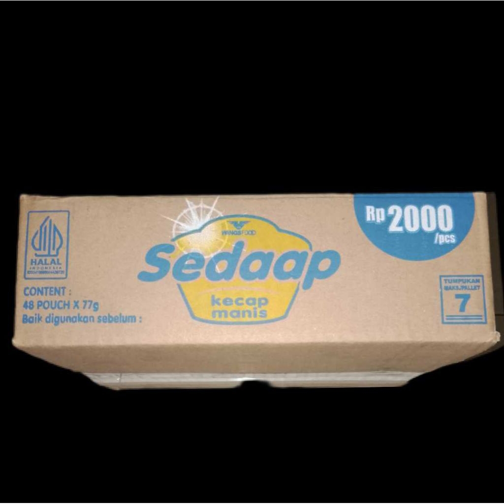 Sedaap Kecap Manis 77gr Dus, Sedaap Kecap Kedelai Hitam 77gr Dus, Indofood Kecap Manis 77gr Dus