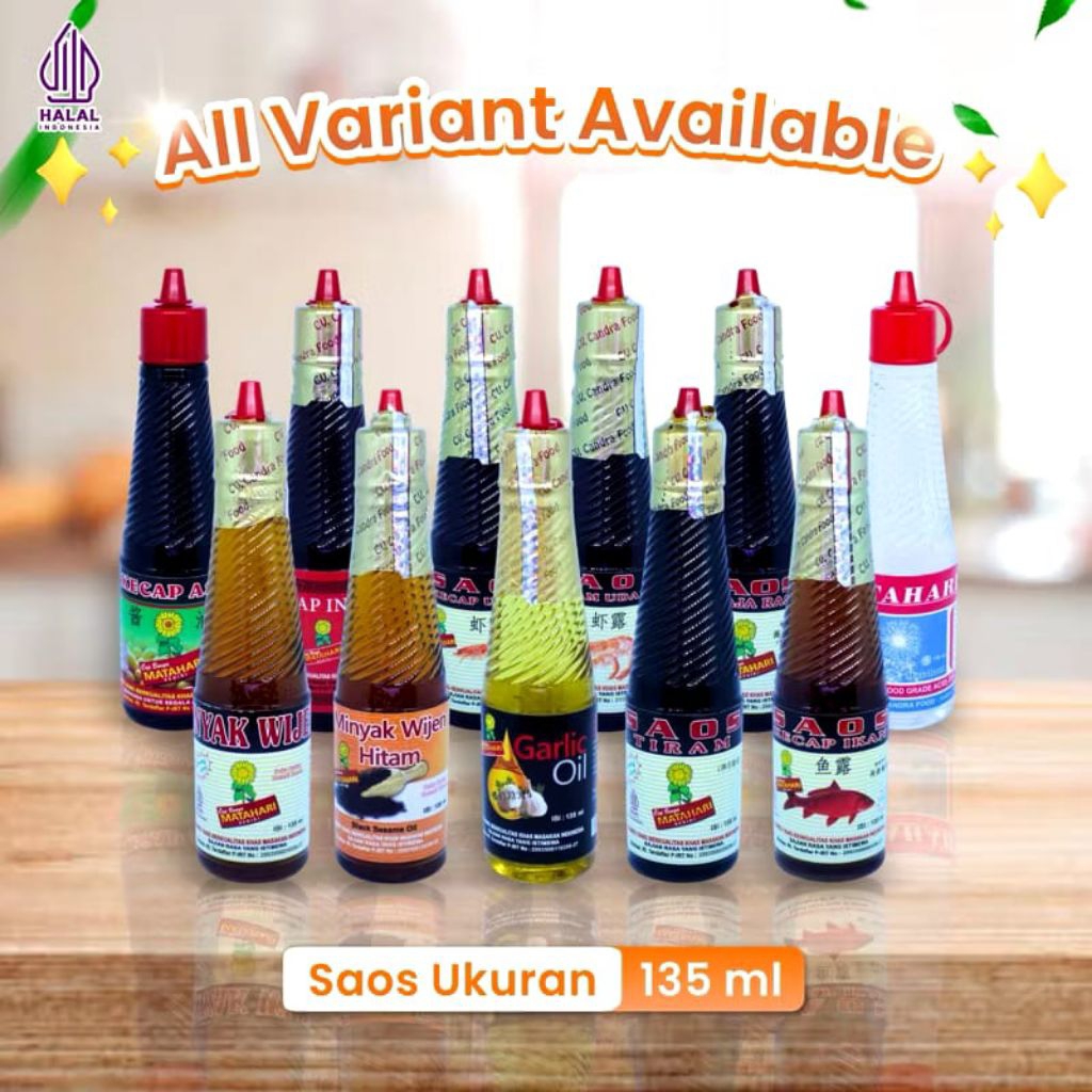 

Saos Bumbu, Saos bumbu dapur, seasoning, SAOS CAP BUNGA MATAHARI