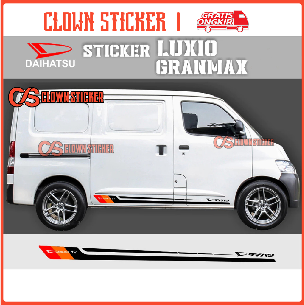 CLOWN sticker daihatsu luxio daihatsu granmax minibus aksesoris all new luxio sticker minimalis