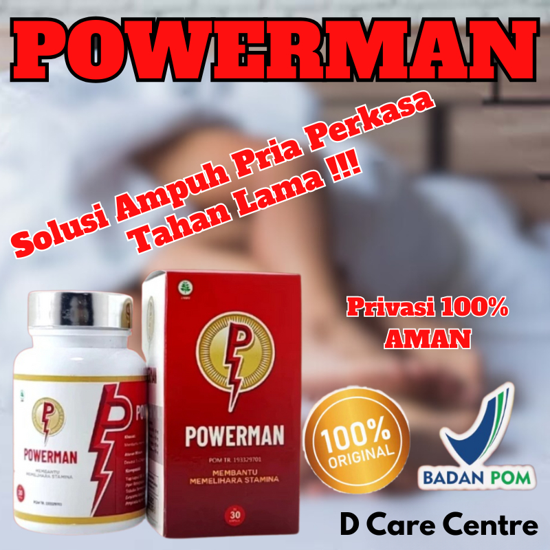 Powerman OBAT KUAT Membantu Memelihara Stamina 30 Kapsul