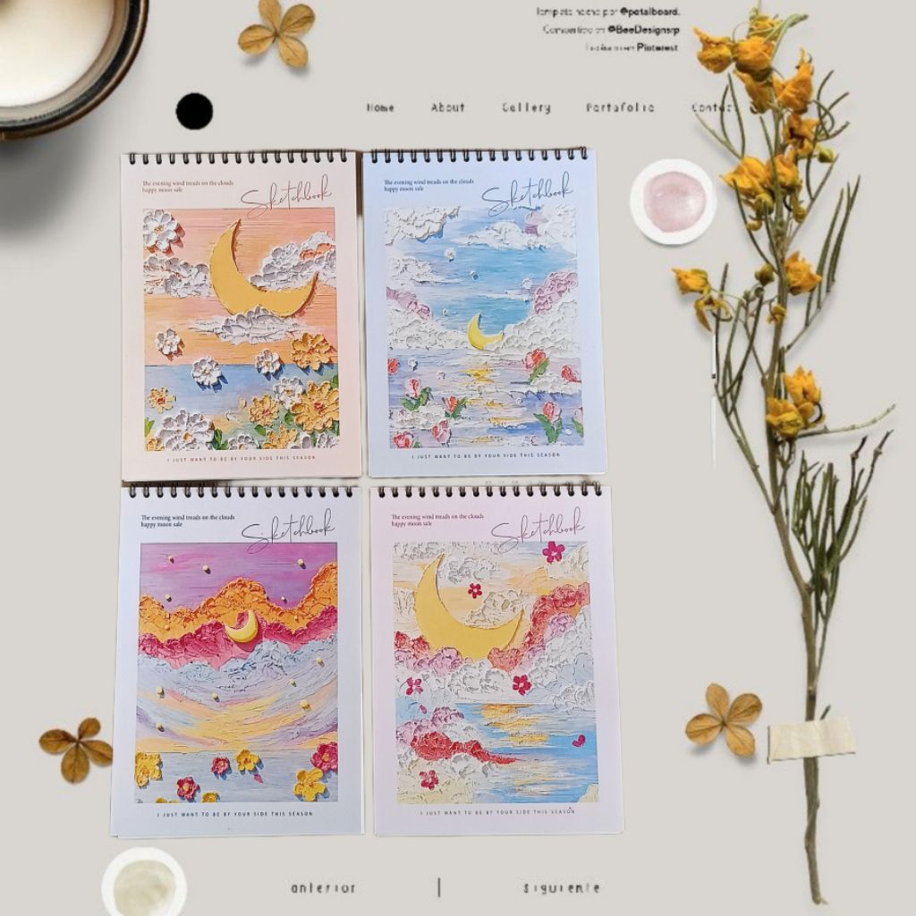 

Sketchbook A4 Bookpaper Cream Jilid Ring Spiral 45 Lembar 90 Halaman Buku Gambar Tebal Aesthetic