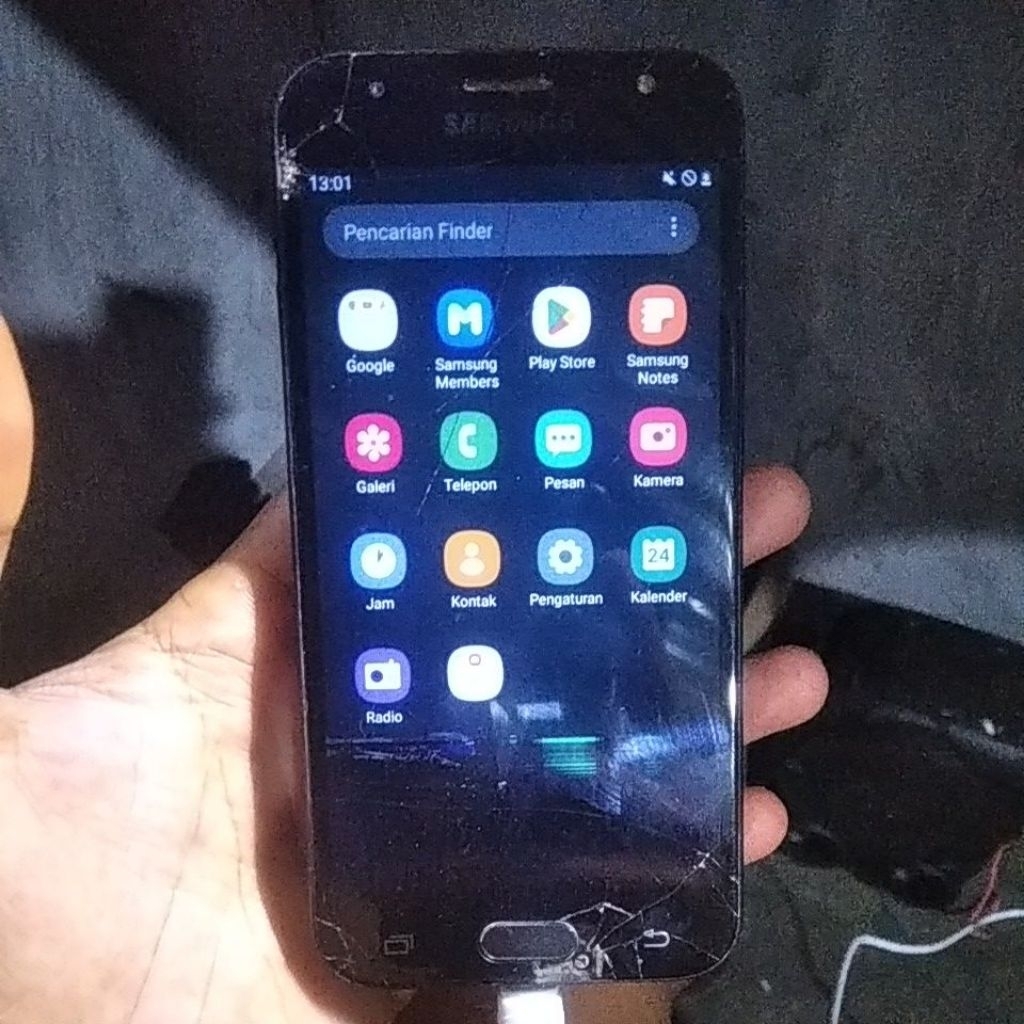 hp samsung j3 pro minus lcd mesin normal