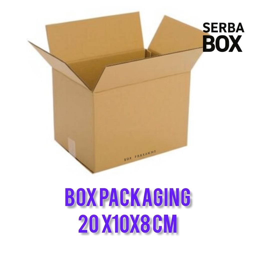 

Kardus Box Packing 20x10x8 cm - Single Wall B/C Flute Tebal 3mm