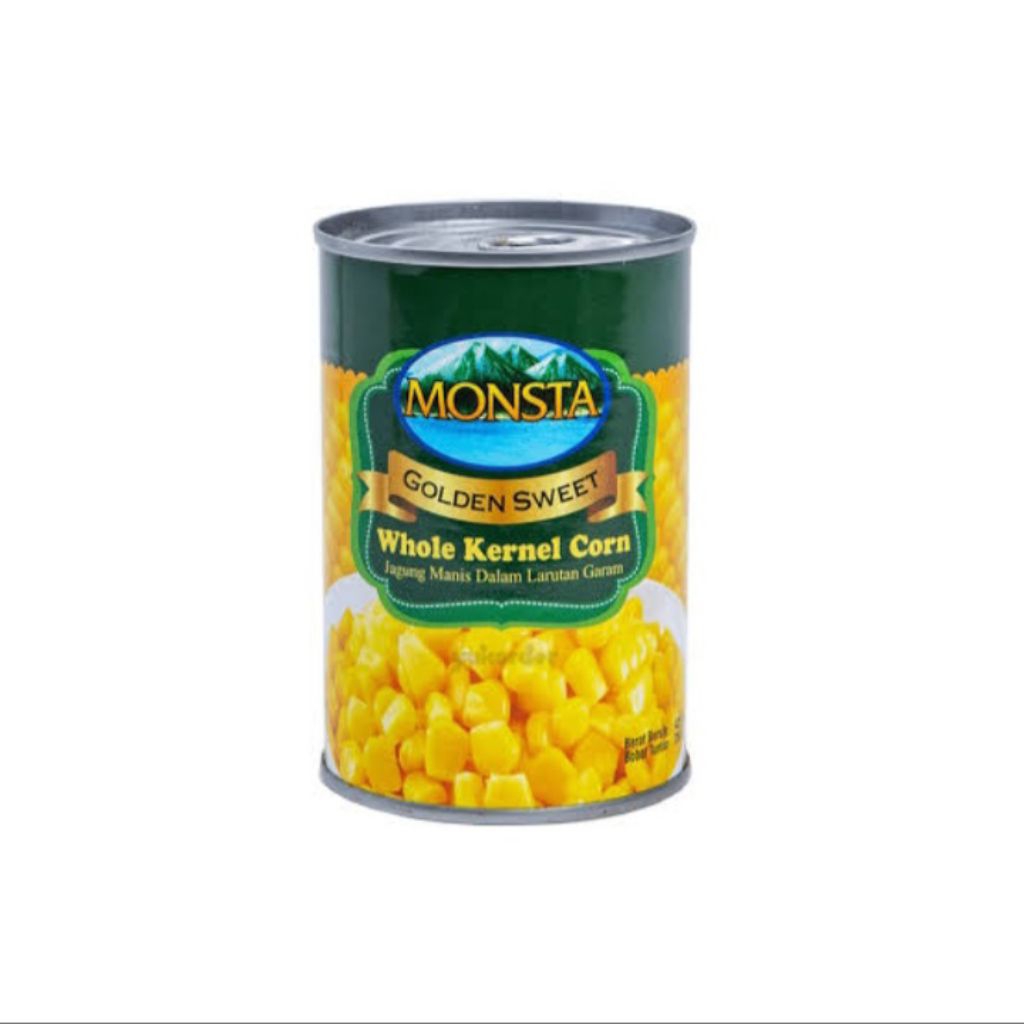 

MONSTA GOLDEN SWEET Whole Kernel Corn (Jagung Manis Dalam Larutan Garam) 400G