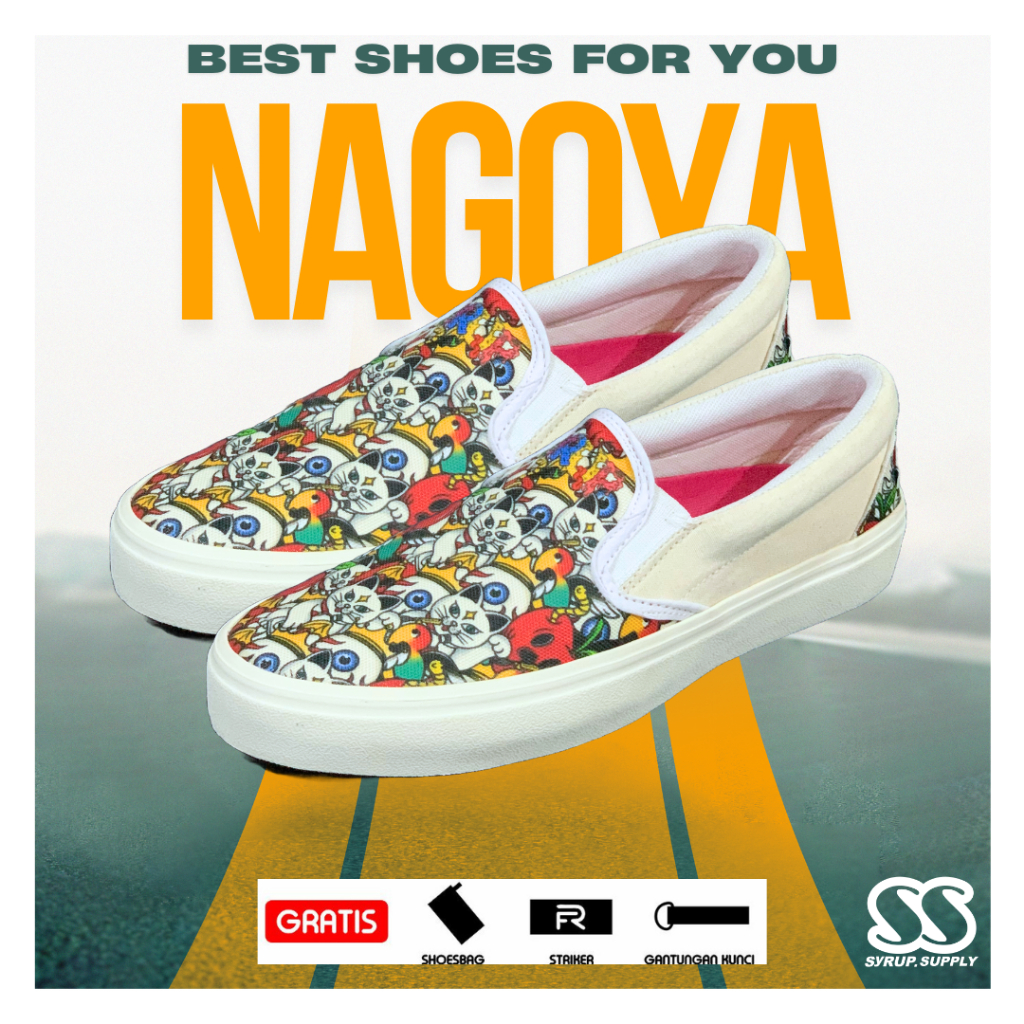 SYRUP SUPPLY l SLIP ON NAGOYA l SEPATU SLIP ON