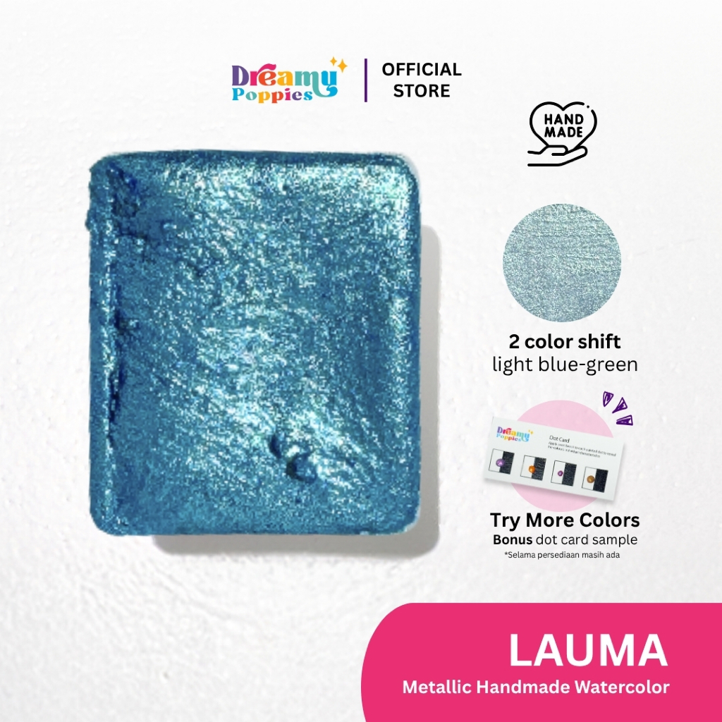 

Dreamy Poppies Lauma Genshin Impact Inspired Handmade Mettalic Watercolor