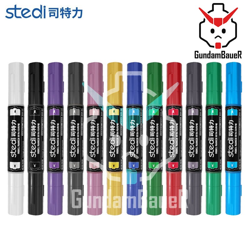 

STEDI Water Based Basic Color Dual Head Marker - Gundam Marker - Model Marker