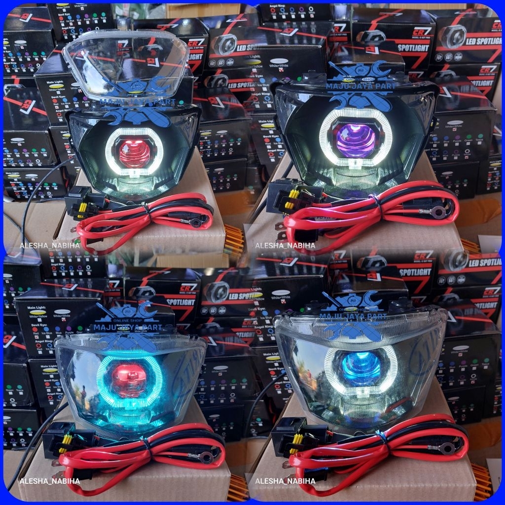 Reflektor Lampu Depan Yamaha Mio J pnp Mio Gt 115 Full Set Billed Matrix 3 Inci