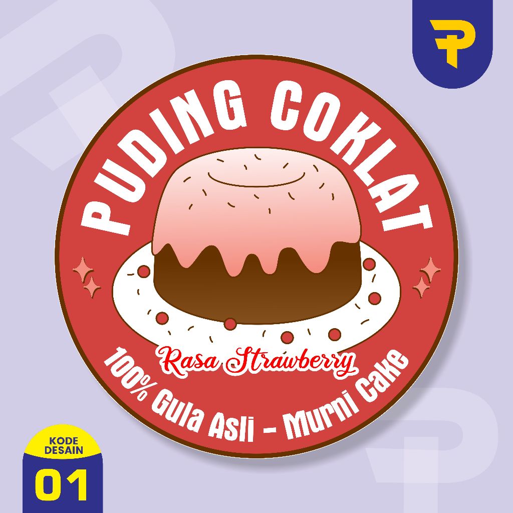 

stiker puding stiker label kemasan