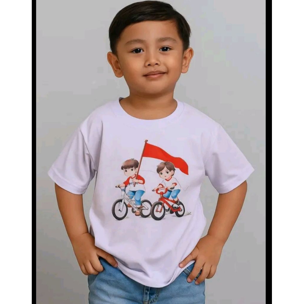 kaos kemerdekaan sepedah kaos anak distro