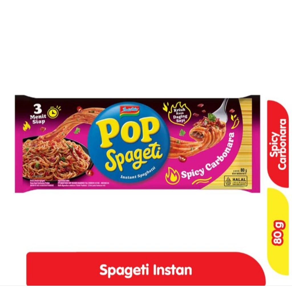 

Baru Beli 3 POP spageti instan bolognese atau carbonara pedas pedas 84g
