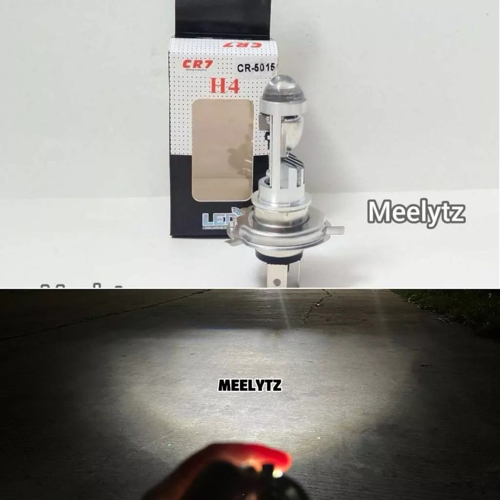 Lampu Utama LED H4 High Low body Silver CR7 CR5015