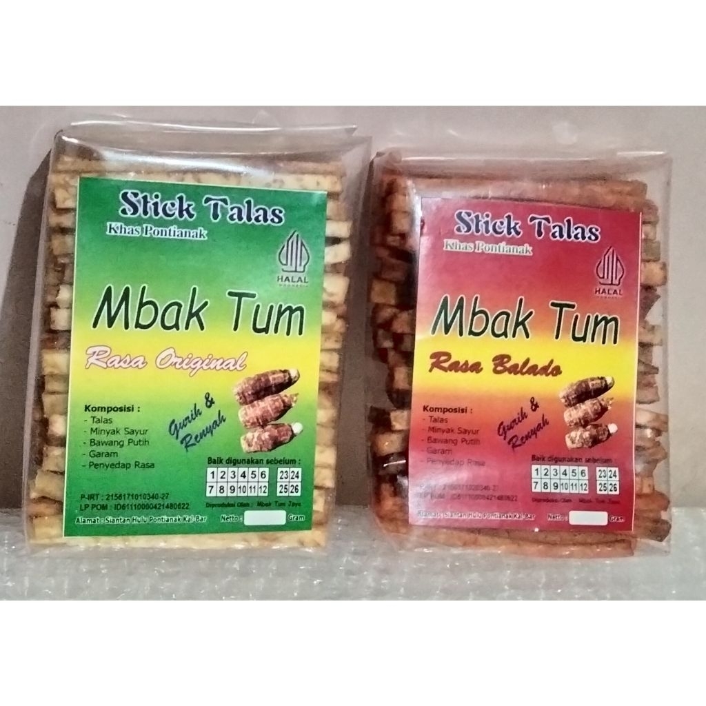

Stick Talas Khas Pontianak / Stik Talas Mbak Tum / Snack Talas / Keripik Talas / Talas Pontianak / Oleh oleh Khas Pontianak