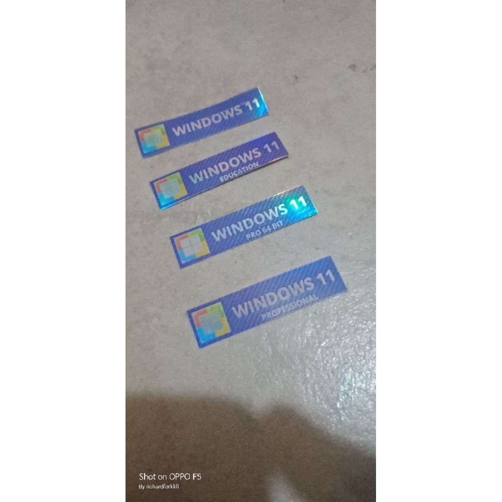 stiker windows 11 hologram ocean series  laptop komputer