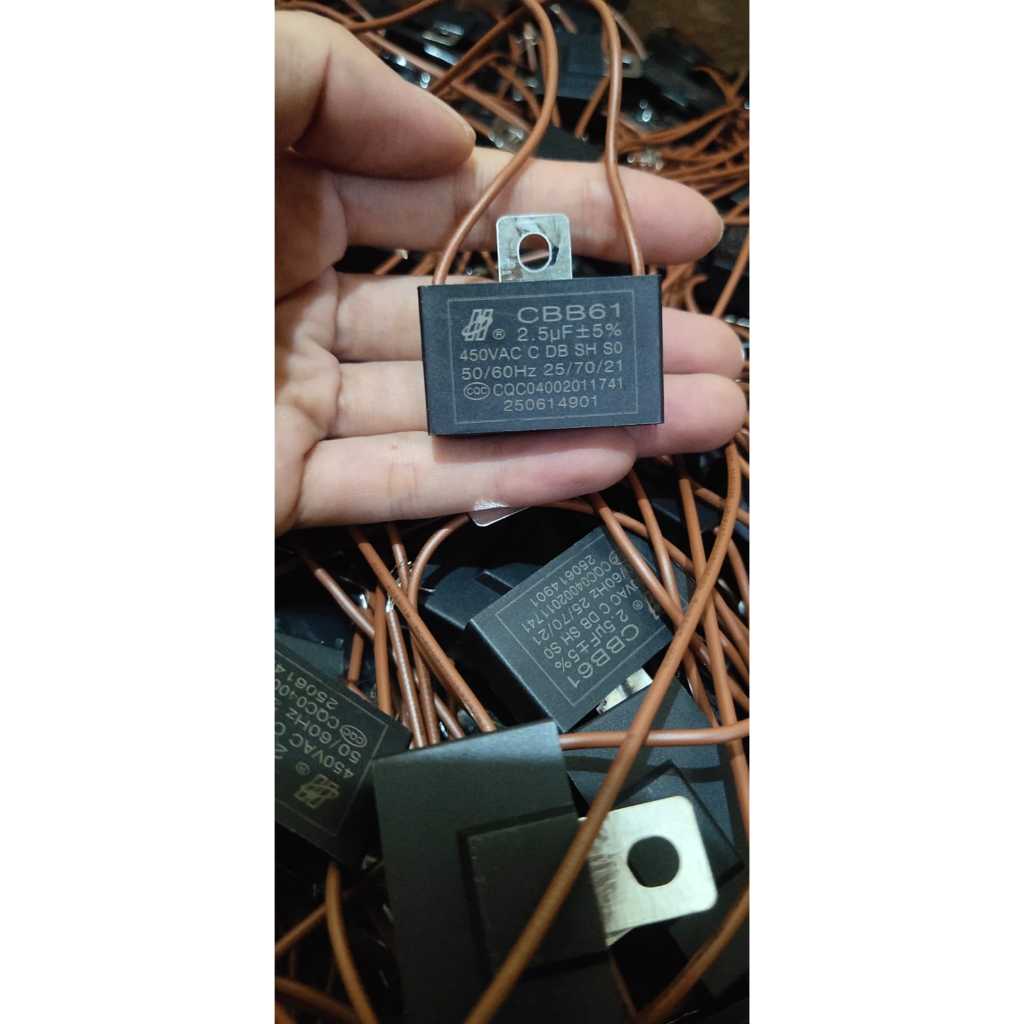 kapasitor kipas angin krisbow CBB1 1.8UF 1.5UF 1.2UF DINDING DUDUK BERDIRI 12 14 16 18 INCH