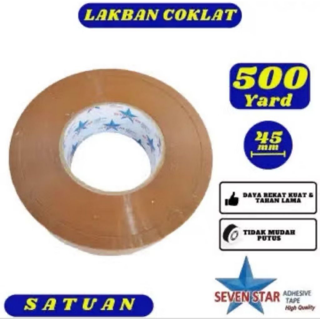 

LAKBAN COKLAT JUMBO 500 YARD
